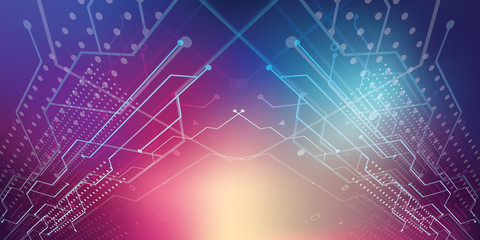 Abstract background with perspective