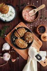 homemade potatoes in a pan