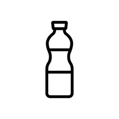 ordinary bottle of sunflower oil icon vector. ordinary bottle of sunflower oil sign. isolated contour symbol illustration