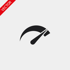 Speedometer vector icon , lorem ipsum Flat design