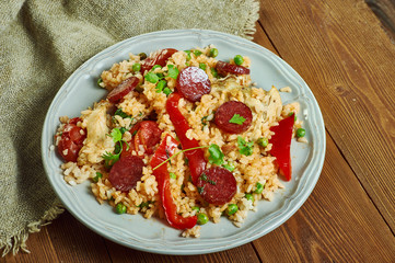 Chicken and  chorizo jambalaya