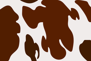 a vector of cow's skin