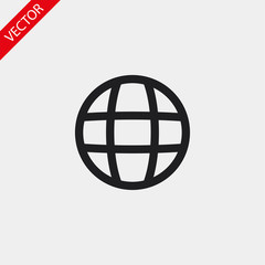 Planet vector icon , lorem ipsum Flat design