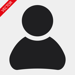Human vector icon , lorem ipsum Flat design