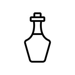 greek kitchen oil bottle icon vector. greek kitchen oil bottle sign. isolated contour symbol illustration
