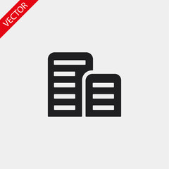 List vector icon , lorem ipsum Flat design