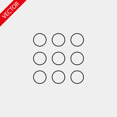 Keyboard vector icon , lorem ipsum Flat design