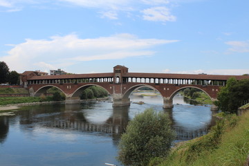 Fototapeta na wymiar Italy Lombardy Province of Pavia Pavia Ponte Coperto