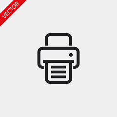 Fototapeta premium Printer vector icon , lorem ipsum Flat design