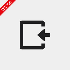 ENTRANCE vector icon , lorem ipsum Flat design