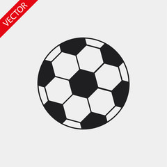 Soccer ball vector icon , lorem ipsum Flat design