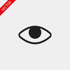 Eye vector icon , lorem ipsum Flat design