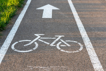Fototapeta premium bike lane, road for bicycles