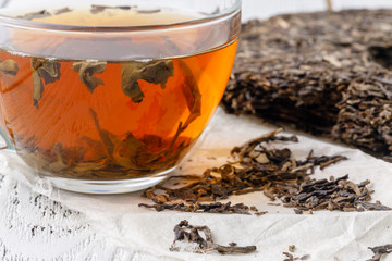 ripe puer tea cake, natural china tea