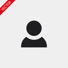 People vector icon , lorem ipsum Flat design