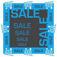 Sale Blue Grey Sale Square 