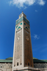 Obraz premium Casablanca Hassan II Mosque Minaret 