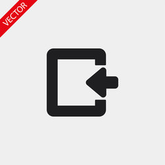 ENTRANCE vector icon , lorem ipsum Flat design