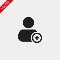 People tick vector icon , lorem ipsum Flat design