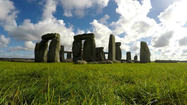 Stonehenge, Salisbury, Amesbury, England, Real Time, 4k
