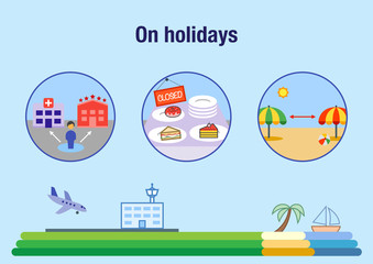 Actions, measures and regulations for safe holidays and to allow summer vacations during the coronavirus pandemic