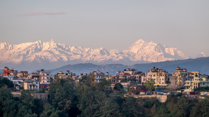 The Himalaya Mountains at Sunset in Kathmandu © World Travel Photos