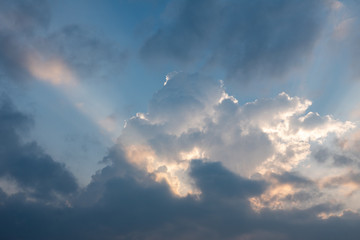 Sunrays in the Clouds