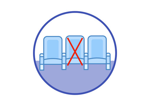 Measure of vacant middle seats to ensure safe distance during flights and to allow air travel for holidays during the coronavirus pandemic
