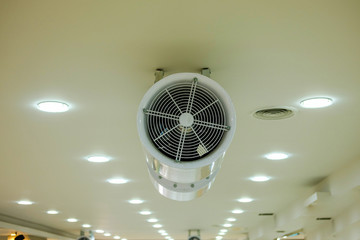 ventilating fan machine hanging on ceiling