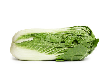 Peking cabbage isolated on a white background, frony view