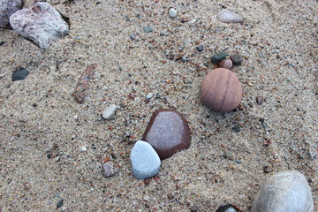 cairn on the seashore of the Baltic