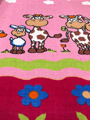 background, texture of colored carpet with color pattern. Used for floors