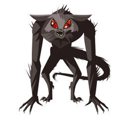 hungry mad chupacabras creature