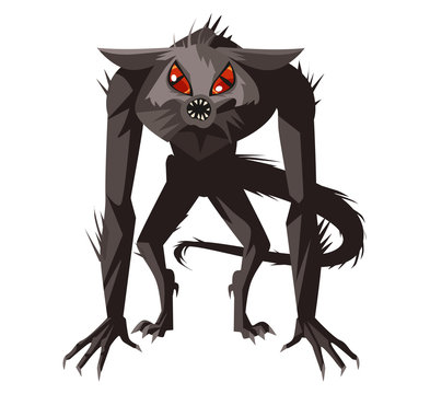 hungry mad chupacabras creature