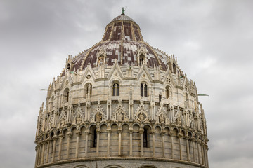 Bapistery in, Pisa, Tuscany, Italy