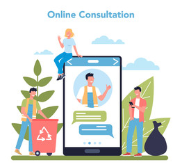 Cleaning company or janitor service online service or platform