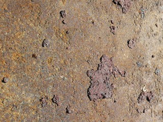 Textured background. Rust on the metal.