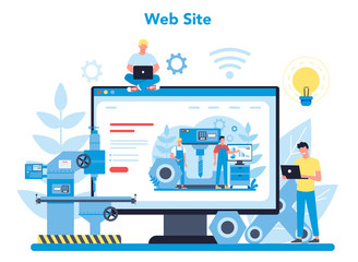 Miller and milling website. Engineer drilling metal with milling © inspiring.team