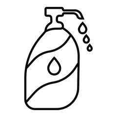 Sanitizer liquid soap icon vector