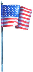 USA table flag