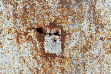 Rusty background.Rust.Texture of old rusty iron.Red-brown rust covered the metal.