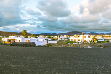 village of UGA in evening light