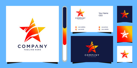 Obraz na płótnie Canvas technology logo and business card vector