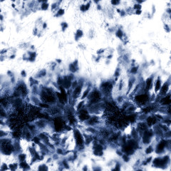 Tie dye shibori seamless pattern. Watercolour abstract texture.