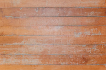 Wood texture background surface with natural pattern. Flooring top view. Brown wood planks.