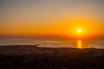 Sunset Greece beach summer Vacations