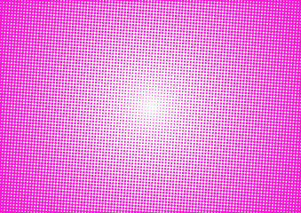 Pink background with dots. Halftone pink background.