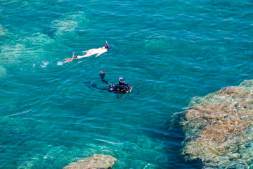 snorkeling at Cap de Peyrefite, Languedoc-Roussillon, France