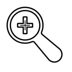 Fototapeta premium Zoom in and out icon vector