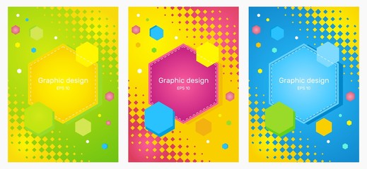Fototapeta premium Creative design of a flyer, banner, or brochure. Color bright background